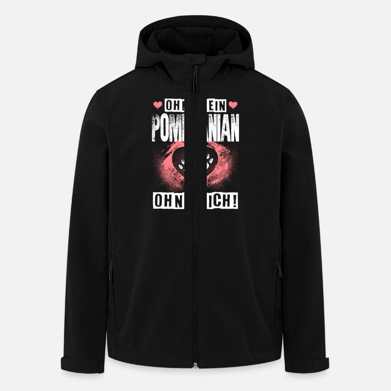 POMERANIAN - ohne - Recycelte Männer Softshell-Jacke von Stanley/Stella - Schwarz