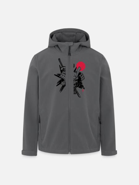 . Samurai Vector - Recycelte Männer Softshell-Jacke von Stanley/Stella - Schwarz
