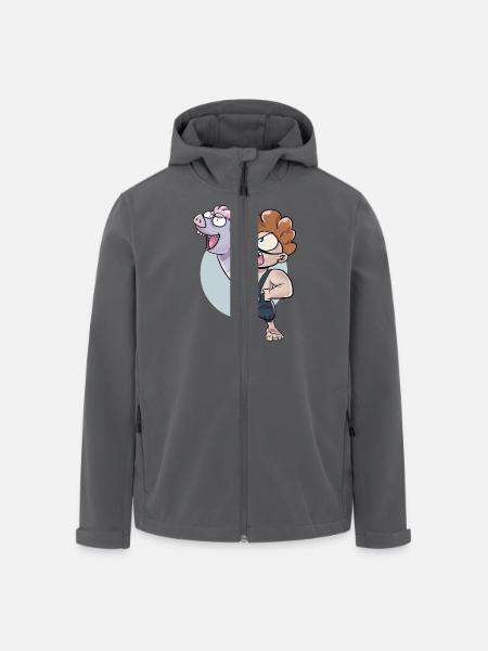 Pig-Hand - Recycelte Männer Softshell-Jacke von Stanley/Stella - Schwarz