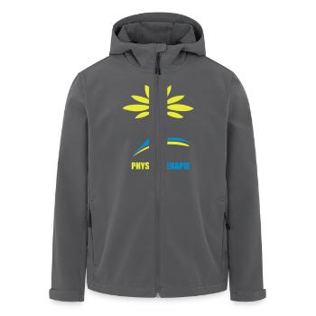 Physiotherapie Baum - Recycelte Männer Softshell-Jacke von Stanley/Stella - Schwarz - Vorne - AI Model Male 185 light (185cm)