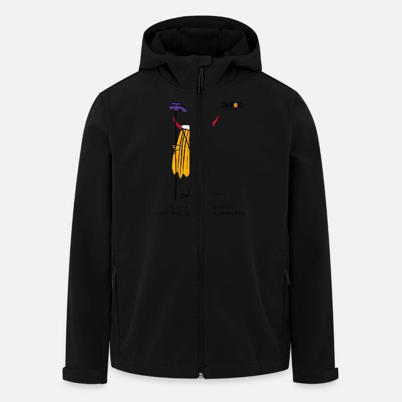 Devin plumber Shadok - Men’s Recycled Softshell Jacket by Stanley/Stella - black