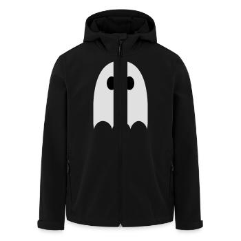 ghost - Men’s Recycled Softshell Jacket by Stanley/Stella - black - Front - AI Model Male 185 light (185cm)