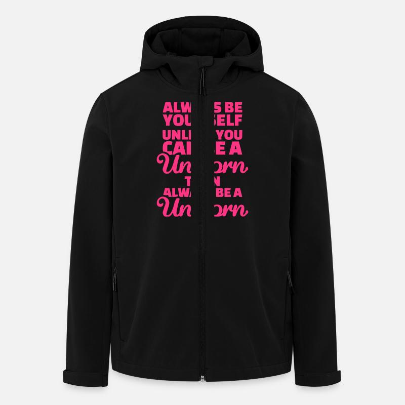 Einhorn - Recycelte Männer Softshell-Jacke von Stanley/Stella - Schwarz