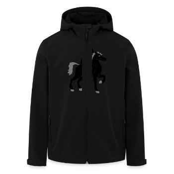 saufen party bier alkohol trinken durs - Recycelte Männer Softshell-Jacke von Stanley/Stella - Schwarz - Vorne - AI Model Male 185 light (185cm)