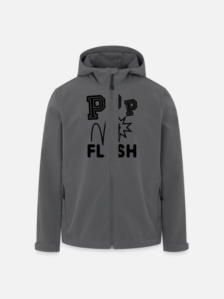 POP FLASH - Recycelte Männer Softshell-Jacke von Stanley/Stella - Schwarz