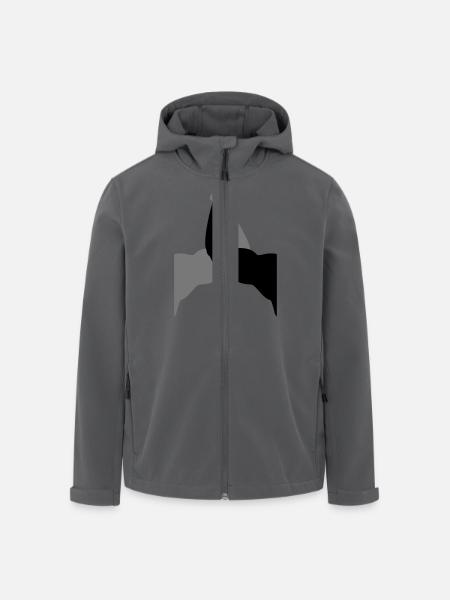 Begrüßung zespół dwóch przyjaciół przedstawił niek - Męska kurtka softshell z poliestru z recyklingu Stanley/Stella - czarny