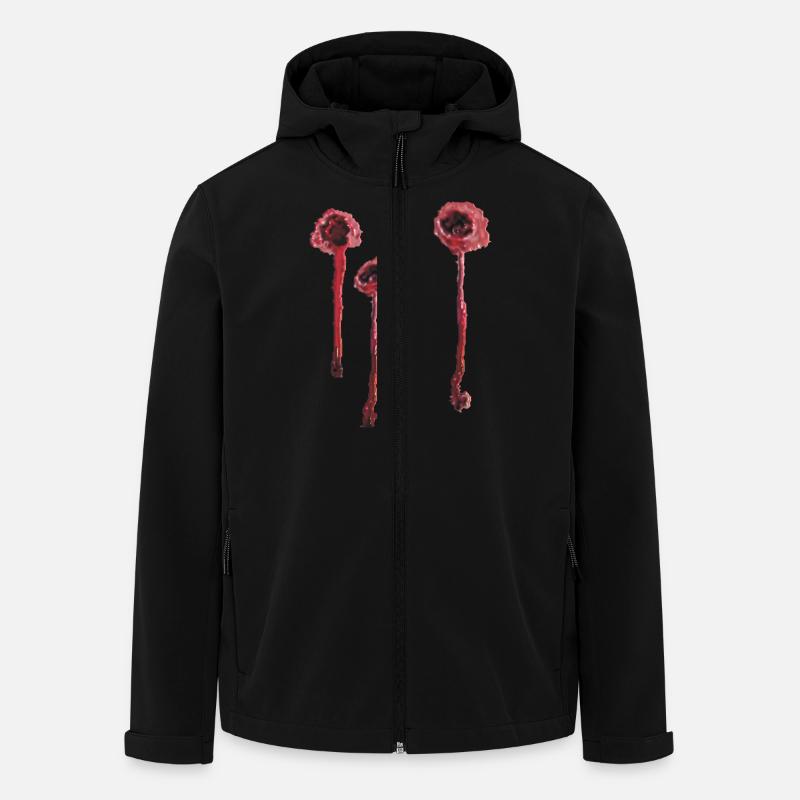 3 Einschusslöcher plastisch - Recycelte Männer Softshell-Jacke von Stanley/Stella - Schwarz