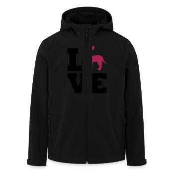 Chihuahua - Recycelte Männer Softshell-Jacke von Stanley/Stella - Schwarz - Vorne - AI Model Male 185 light (185cm)