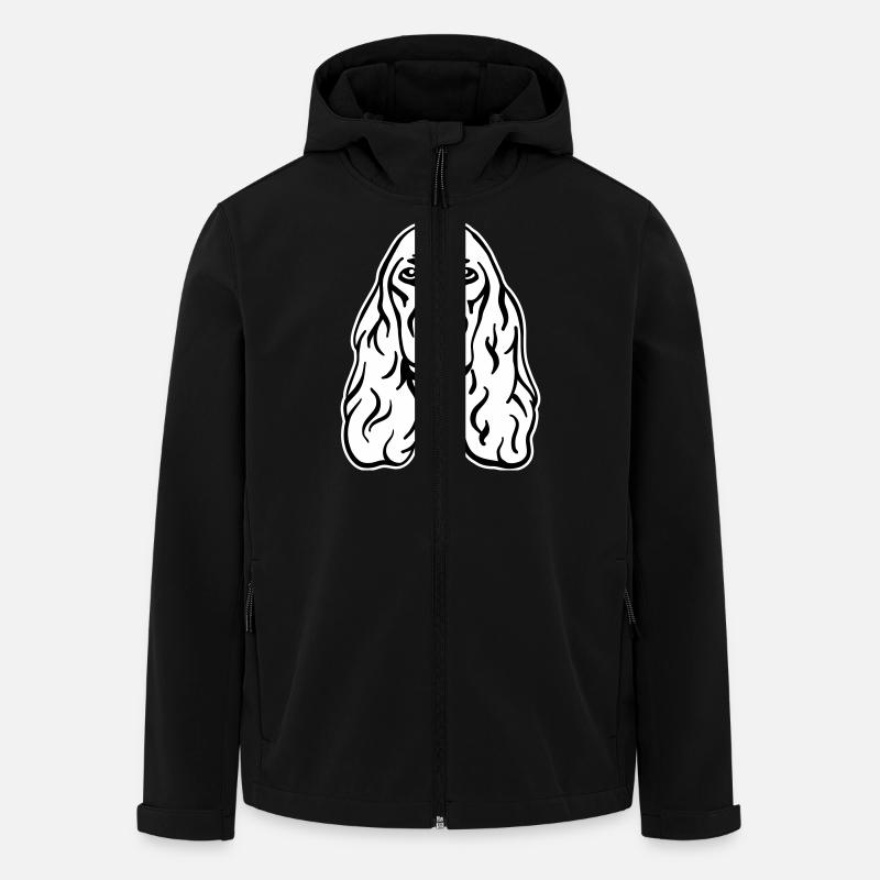 Cocker Spaniel - Veste softshell homme en polyester recyclé Stanley/Stella - noir