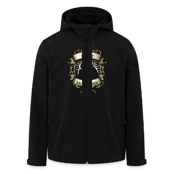 Bauingenieur T Shirt Wärmedämmung | Spruch - Recycelte Männer Softshell-Jacke von Stanley/Stella - Schwarz - Vorne - AI Model Male 185 light (185cm)