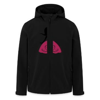 prinzessin_002 - Men’s Recycled Softshell Jacket by Stanley/Stella - black - Front - AI Model Male 185 light (185cm)