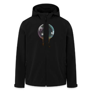Pilote de ballon, liberté en montgolfière - Veste softshell homme en polyester recyclé Stanley/Stella - noir - Devant - AI Model Male 185 light (185cm)
