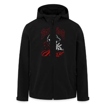 Chicano Style - Recycelte Männer Softshell-Jacke von Stanley/Stella - Schwarz - Vorne - AI Model Male 185 light (185cm)