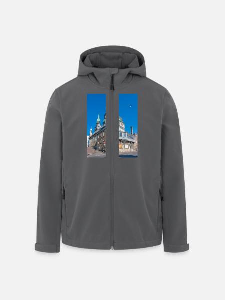 Notre Dame de Bon Secours Chapel Montréal Québec - Men’s Recycled Softshell Jacket by Stanley/Stella - black
