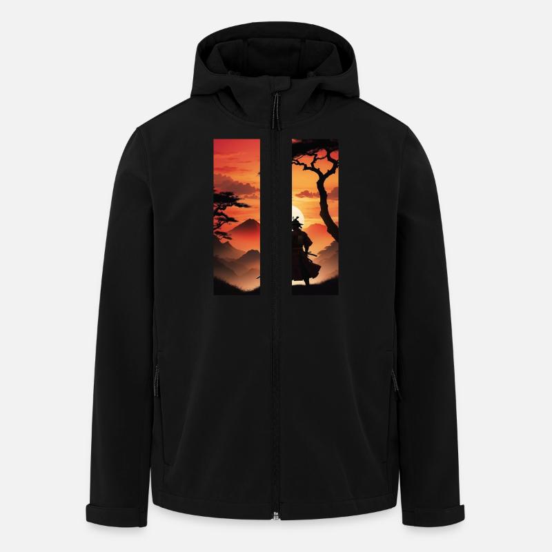 Schatten des Kriegers - Recycelte Männer Softshell-Jacke von Stanley/Stella - Schwarz