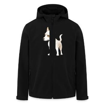 Chien mignon - Veste softshell homme en polyester recyclé Stanley/Stella - noir - Devant - AI Model Male 185 light (185cm)