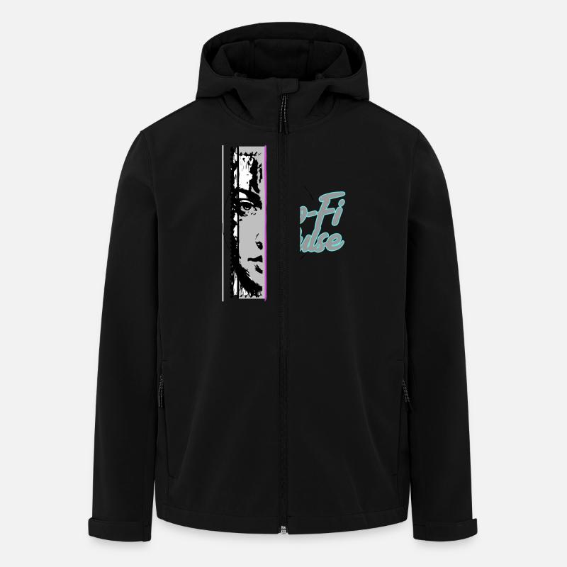 lofi2 - Recycelte Männer Softshell-Jacke von Stanley/Stella - Schwarz