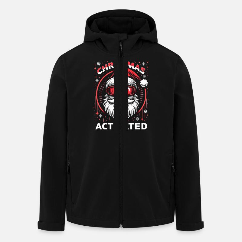 Christmas Mode Activated - Men’s Recycled Softshell Jacket by Stanley/Stella - black
