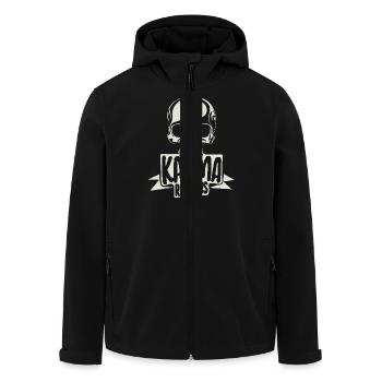 Karma kehrt zurück - Recycelte Männer Softshell-Jacke von Stanley/Stella - Schwarz - Vorne - AI Model Male 185 light (185cm)