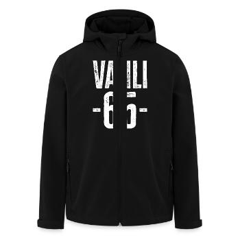 Van 65 – Nature and Tradition from Türkiye - Men’s Recycled Softshell Jacket by Stanley/Stella - black - Front - AI Model Male 185 light (185cm)