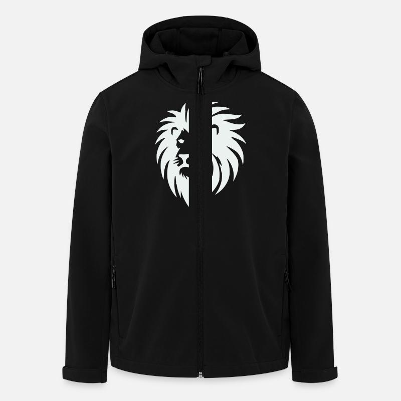 lion - Men’s Recycled Softshell Jacket by Stanley/Stella - black