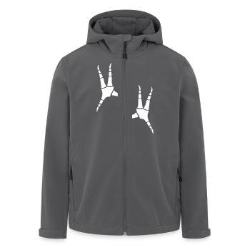 Empreintes de perroquets - Veste softshell homme en polyester recyclé Stanley/Stella - charbon - Devant - AI Model Male 185 light (185cm)