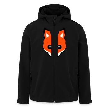Fuchs Rotfuchs Wildes Tier Schlauer Wald Bewohner - Recycelte Männer Softshell-Jacke von Stanley/Stella - Schwarz - Vorne - AI Model Male 185 light (185cm)