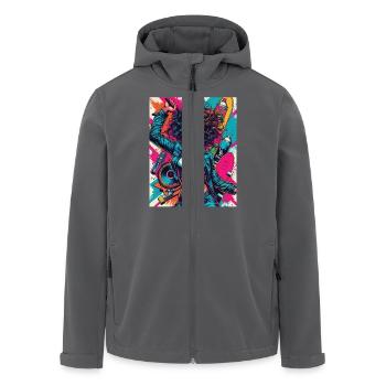 Hip Hop Urban Girl Power - Men’s Recycled Softshell Jacket by Stanley/Stella - anthracite - Front - AI Model Male 185 light (185cm)