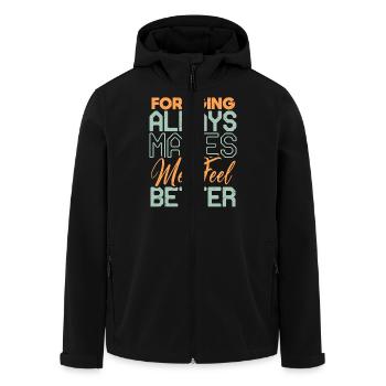 La recherche de nourriture me fait toujours me sentir mieux Design - Veste softshell homme en polyester recyclé Stanley/Stella - noir - Devant - AI Model Male 185 light (185cm)