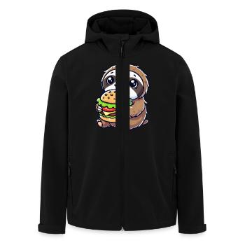 faultier burger - Recycelte Männer Softshell-Jacke von Stanley/Stella - Schwarz - Vorne - AI Model Male 185 light (185cm)