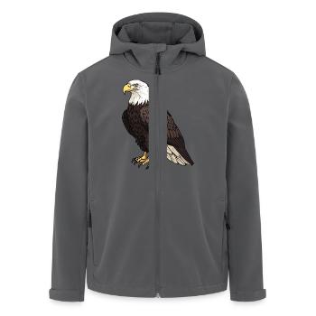 Adler - Recycelte Männer Softshell-Jacke von Stanley/Stella - Schwarz - Vorne - AI Model Male 185 light (185cm)