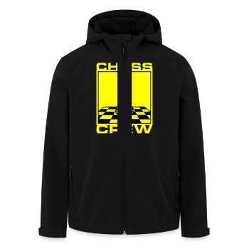 Schach Crew Verein - Recycelte Männer Softshell-Jacke von Stanley/Stella - Schwarz - Vorne - AI Model Male 185 light (185cm)