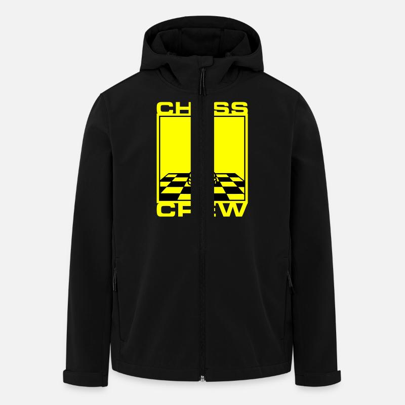 Schach Crew Verein - Recycelte Männer Softshell-Jacke von Stanley/Stella - Schwarz