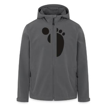 right_foot - Recycelte Männer Softshell-Jacke von Stanley/Stella - Schwarz - Vorne - AI Model Male 185 light (185cm)
