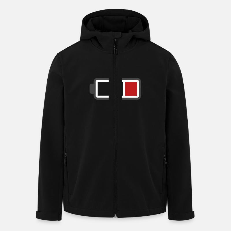 Low Battery - Recycelte Männer Softshell-Jacke von Stanley/Stella - Schwarz