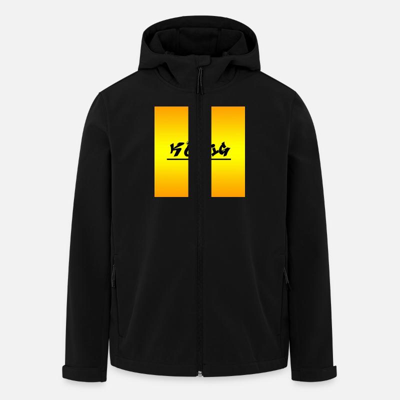 König - Recycelte Männer Softshell-Jacke von Stanley/Stella - Schwarz