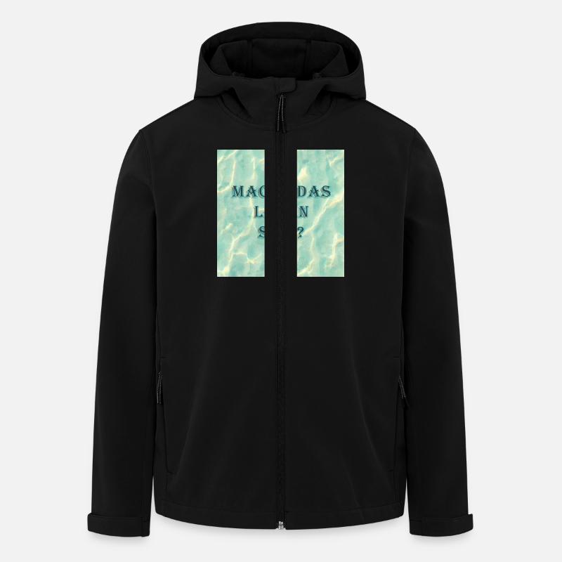 Does life make sense - Men’s Recycled Softshell Jacket by Stanley/Stella - black