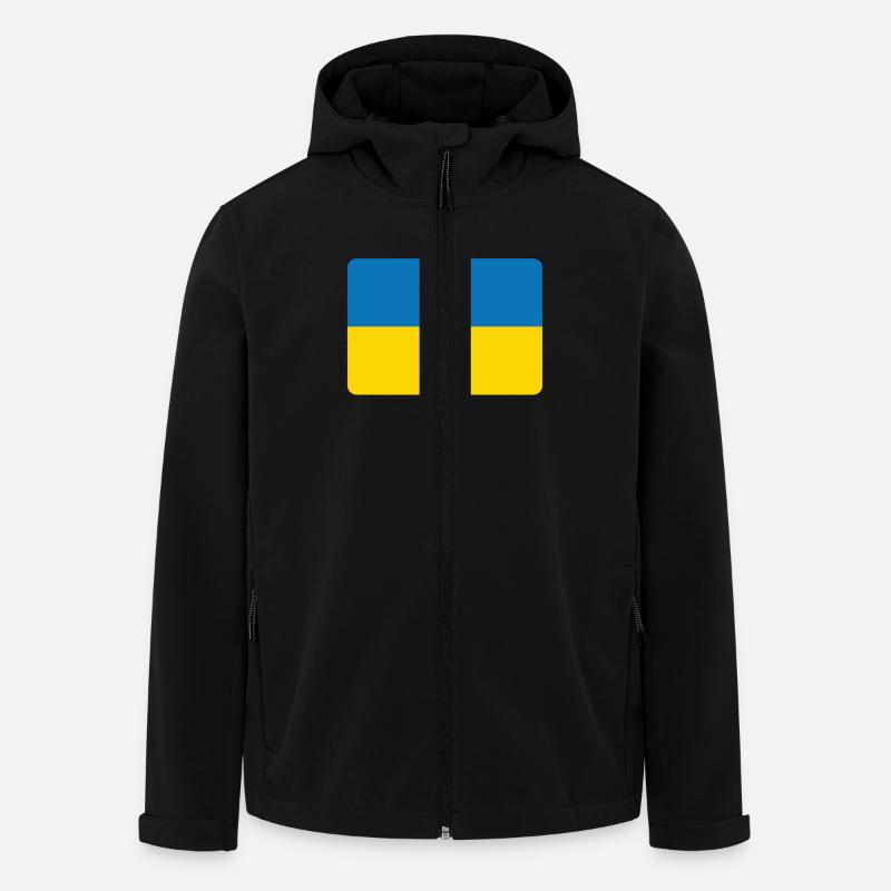 UKRAINE IS NO. 1 - Men’s Recycled Softshell Jacket by Stanley/Stella - black