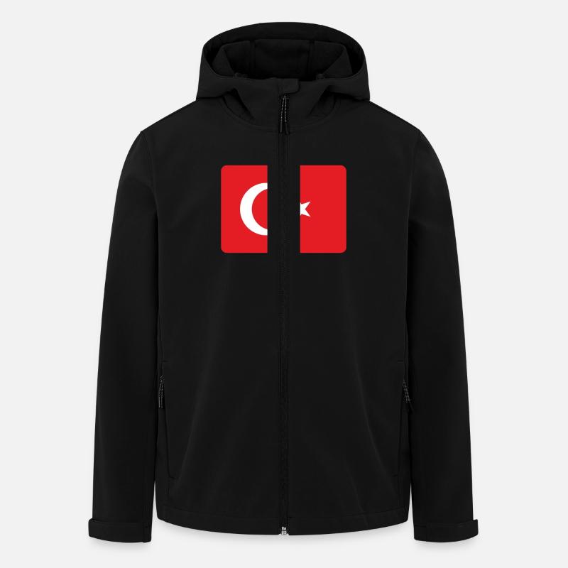 DIE TÜRKEI. - Recycelte Männer Softshell-Jacke von Stanley/Stella - Schwarz
