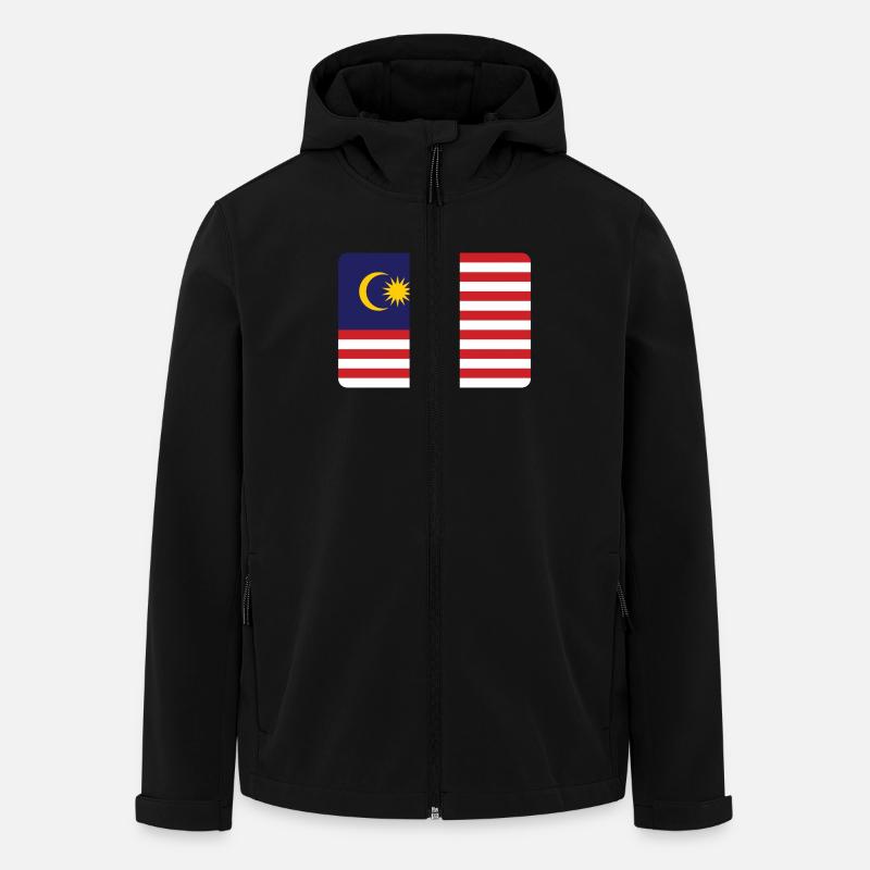 MALAYSIA FLAGGE - Recycelte Männer Softshell-Jacke von Stanley/Stella - Schwarz