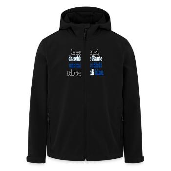 rautenherz02 - Recycelte Männer Softshell-Jacke von Stanley/Stella - Schwarz - Vorne - AI Model Male 185 light (185cm)