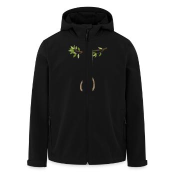 Faultier - Recycelte Männer Softshell-Jacke von Stanley/Stella - Schwarz - Vorne - AI Model Male 185 light (185cm)