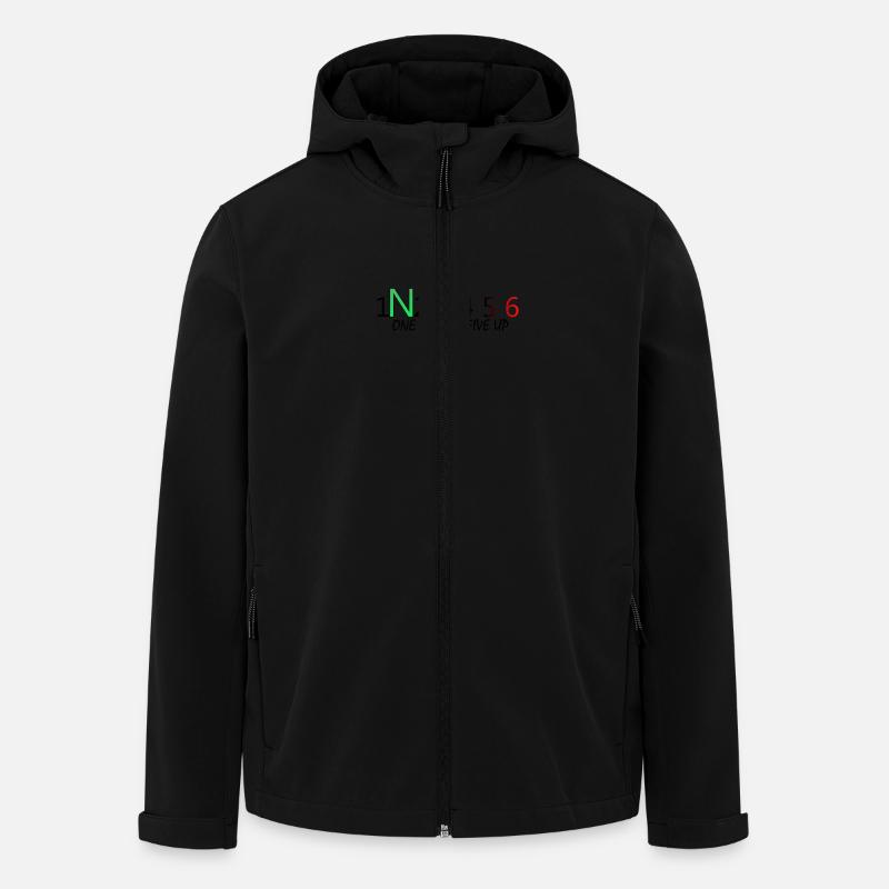 ONEdownFIVEup - Recycelte Männer Softshell-Jacke von Stanley/Stella - Schwarz