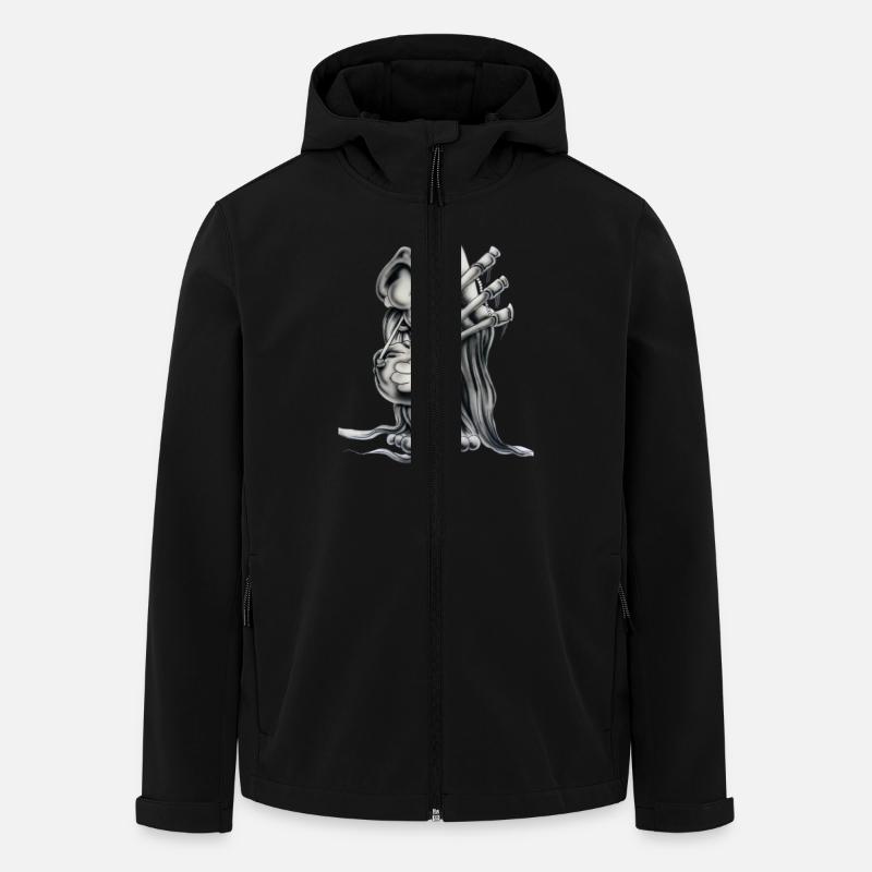 Dudelsackgnom - Recycelte Männer Softshell-Jacke von Stanley/Stella - Schwarz