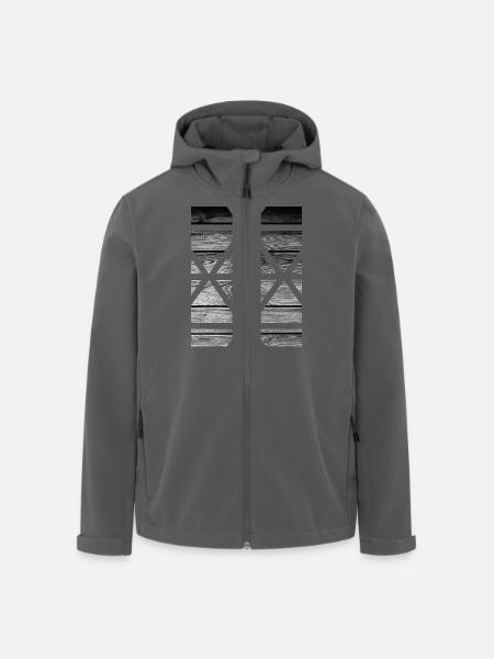 Holz - Recycelte Männer Softshell-Jacke von Stanley/Stella - Schwarz