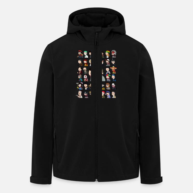 New Wankil World - Veste softshell homme en polyester recyclé Stanley/Stella - noir