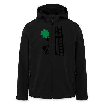 Ramoneur - Veste softshell homme en polyester recyclé Stanley/Stella - noir - Devant - AI Model Male 185 light (185cm)