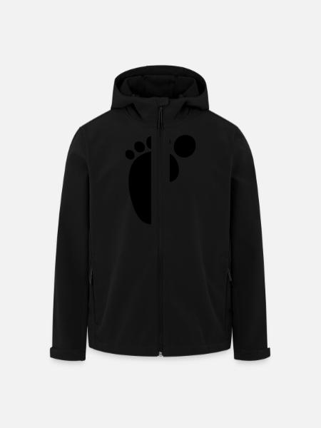 footprint kids - Men’s Recycled Softshell Jacket by Stanley/Stella - black