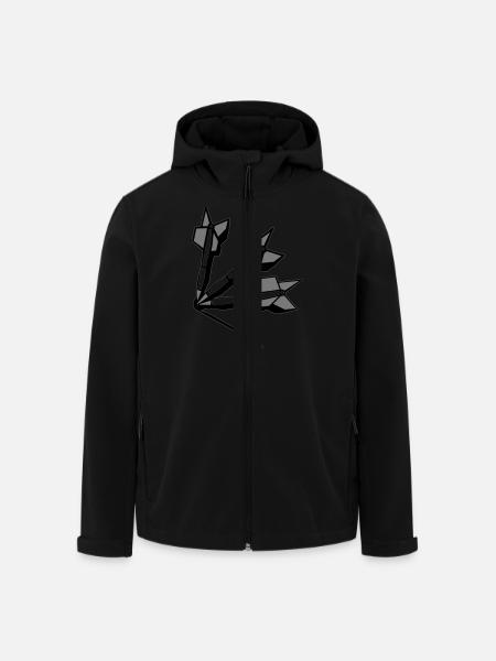 darten - Recycelte Männer Softshell-Jacke von Stanley/Stella - Schwarz