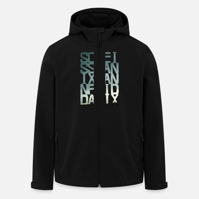 scheiss da nix - blue - Recycelte Männer Softshell-Jacke von Stanley/Stella - Schwarz